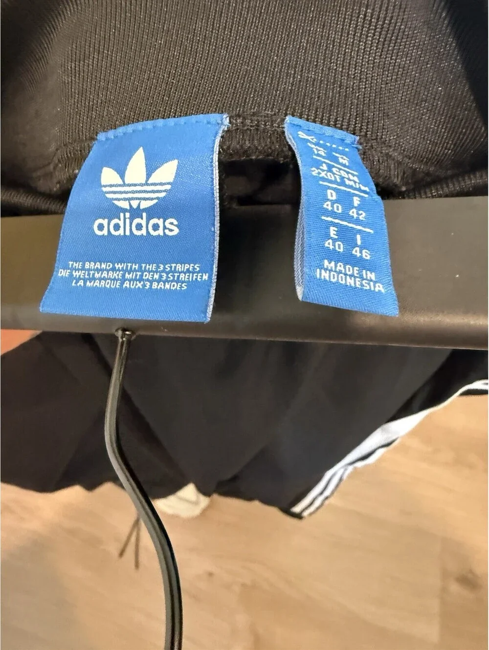 Adidas Sport Joggers Men's Size Medium Tailored Leg Black Logo